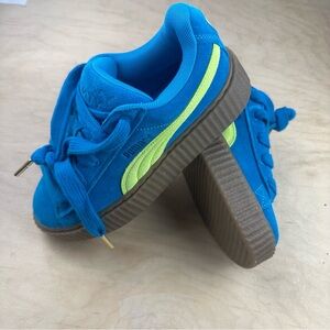 Denny x Puma Electric Blue Sneakers with Lime